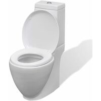 White Ceramic Toilet & Bidet Set VDTD14969