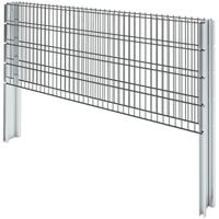 Topdeal 2D Gabion Fence Galvanised Steel 2008x830 mm 2 m Grey VDTD17431