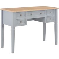 Topdeal Writing Desk Grey 109.5x45x77.5 cm Wood VDTD22223