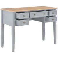 Topdeal Writing Desk Grey 109.5x45x77.5 cm Wood VDTD22223