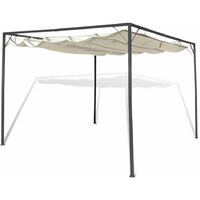 Topdeal Garden Gazebo with Retractable Roof Canopy VDTD26251