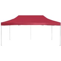 Topdeal Professional Folding Party Tent Aluminium 6x3 m Wine Red VDTD29634