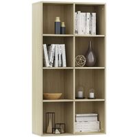 Topdeal Book Cabinet/Sideboard Sonoma Oak 66x30x130 cm Chipboard VDTD31185