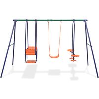 Topdeal Swing Set with 5 Seats Orange VDTD32440