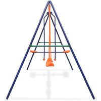Topdeal Swing Set with 4 Seats Orange VDTD32441