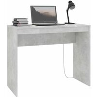 Topdeal Desk Concrete Grey 90x40x72 cm Chipboard VDTD31411