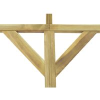 Topdeal Lean-To Pergola 2x6x2.2 m FSC Wood VDTD26657
