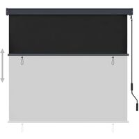 Topdeal Outdoor Roller Blind 160x250 cm Anthracite FF145976_UK