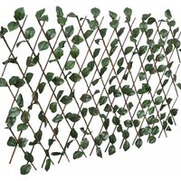 Topdeal Willow Trellis Fences 5 pcs with Artificial Leaves 180x120 cm FF147753_UK
