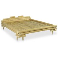 Topdeal Bed Frame Bamboo 160x200 cm VDTD13183