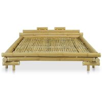 Topdeal Bed Frame Bamboo 160x200 cm VDTD13183
