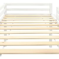 Topdeal Children's Loft Bed Frame with Slide & Ladder Pinewood 97x208 cm VDTD23799