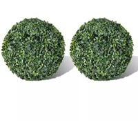 Boxwood Ball Artificial Leaf Topiary Ball 27 cm 2 pcs VDTD26283