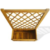 Topdeal Garden Planter with Trellis Solid Acacia Wood VDTD28036