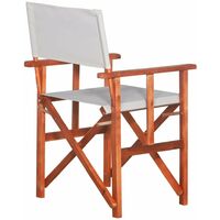 Topdeal Director's Chair Solid Acacia Wood VDTD29726