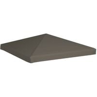 Topdeal Gazebo Top Cover 310 g/m2 3x3 m Taupe VDTD30034
