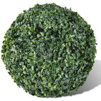 Topdeal Boxwood Ball Artificial Leaf Topiary Ball 35 cm Solar LED String 2 pcs VDFF14771_UK