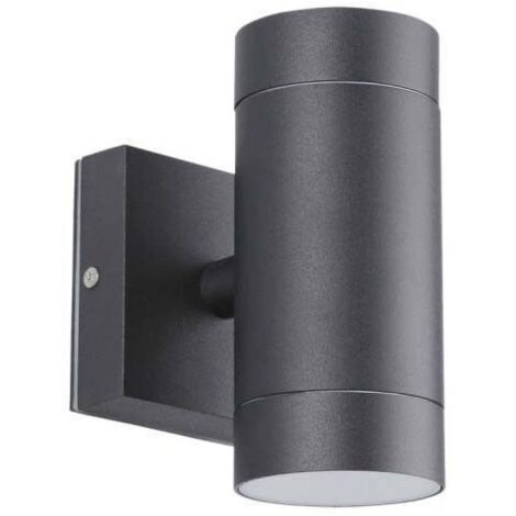 Aplique negro VENICE Exterior doble haz GU10 IP54