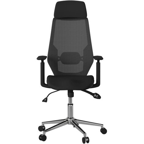 Alphason Clifton Height Adjustable Office Desk Swivel Chair Mesh Back Black