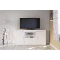 Birlea Edgeware Living Room Furniture - 2 Door 2 Drawer Sideboard - White