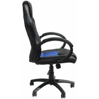 Alphason Daytona Faux Leather Racing Chair With Fabric Inserts Black & Blue