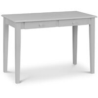 Sophie Home Office Computer Study Desk 2 Drawers Grey