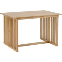 Seconique Richmond Solid Wood Foldaway Dining Table Oak Varnish
