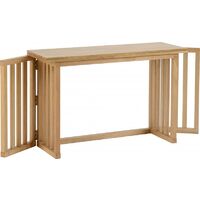 Seconique Richmond Solid Wood Foldaway Dining Table Oak Varnish