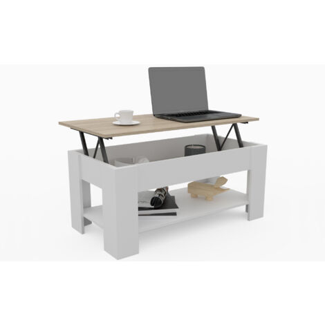 mesa salón sala salita entrada robusta barata minimalista moderna estable melamína