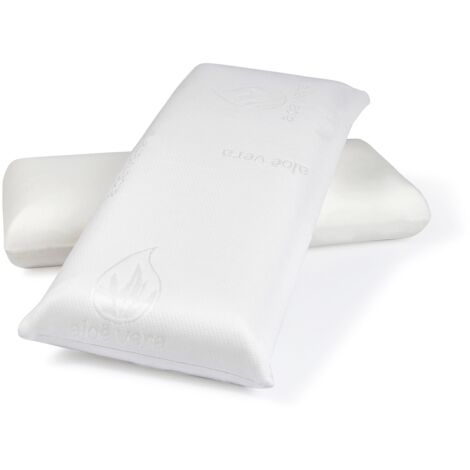 Almohada viscolastica viscoelastica 100% bloque solido. ALOE VERA 90cm