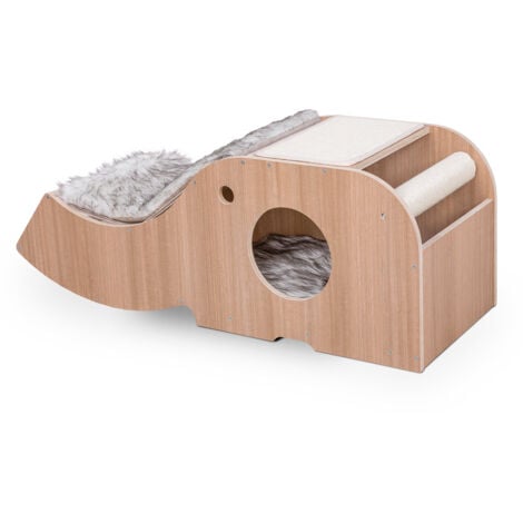 Casa per gatto avec tiragraffi, design moderno, mobili per gatti, tiragraffi  per gatti, letto per gatto