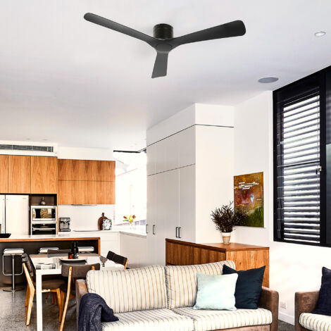 HOMCOM Ventilatore a Soffitto Reversibile con Telecomando, 6 Velocità e Timer 8h