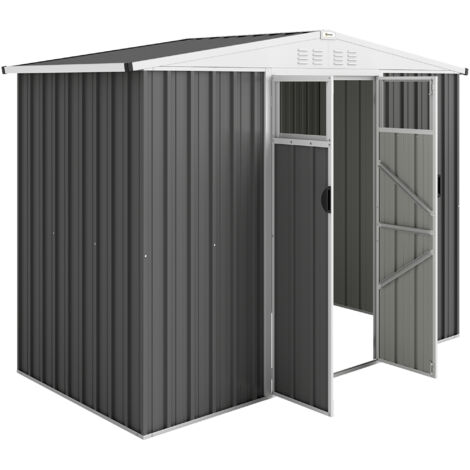 ULG Confezione da 2 organizer per porte a 5 ripiani, grigio chiaro