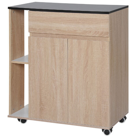 Cikonielf Armadio da Cucina Multifunzione Mobiletto con 3 Ante Credenza Bianca Armadietto da Bagno Scaffale per Armadio Giocattolo per Bambini 102 x 33 x 62 cm