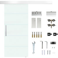 porte in legno e così via Sistema porta scorrevole con binario scorrevole colore nero per porte in vetro 183 cm/200 cm porte in legno e così via Sistema porta scorrevole con binario scorrevole colore nero per porte in vetro 183 cm/200 cm