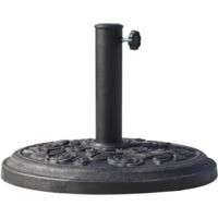 Base Per Ombrellone In Polipropilene | 20LT Bianco | 44x44x12cm | Per Pali 21-32mm | Da Giardino - Foto 5