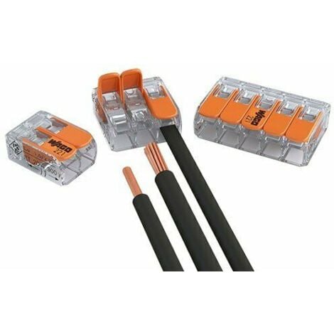 80 Stück Kabelverbinder LT-211 - Wiederverwendbare Leiterklemmen Mit Betätigungshebel