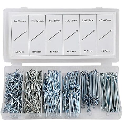 SET ASSORTIMENTO 555 PEZZI COPPIGLIE PERNI FERMI DI SICUREZZA Varie Misure 8022044012902 - Foto 9