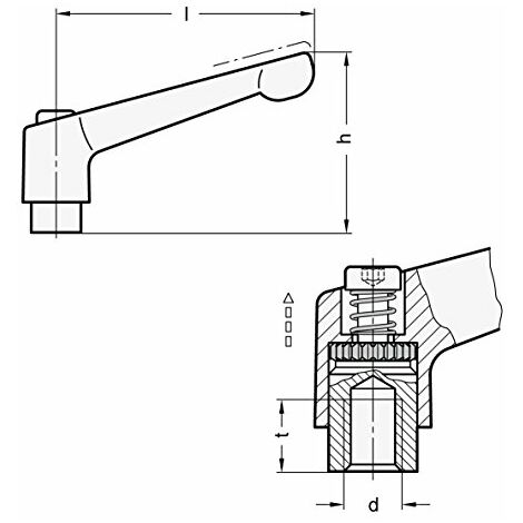 T Schraube und Kunststoffknopf Mutter Morsetto di Fissaggio per T-Slot T-Track lavorazione del legno 8mm Morsetti Metallo 