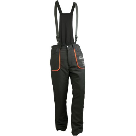 Oregon Yukon Pantaloni con Pettorina e Bretelle Protettivi, Indossabili  durante l'utilizzo della Motosega, Taglia M - Protezione di tipo A
