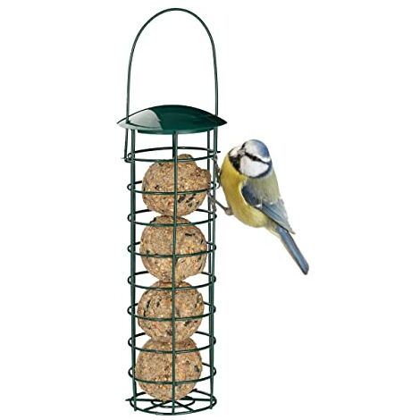 aheadad Mangiatoia Automatica per Uccelli Selvatici da Appendere Supporto per Palline di Grasso in Metallo Cortile Decorazione Esterna per Giardino con Gancio per Il Trasporto aheadad Mangiatoia Automatica per Uccelli Selvatici da Appendere Supporto per Palline di Grasso in Metallo Cortile Decorazione Esterna per Giardino con Gancio per Il Trasporto