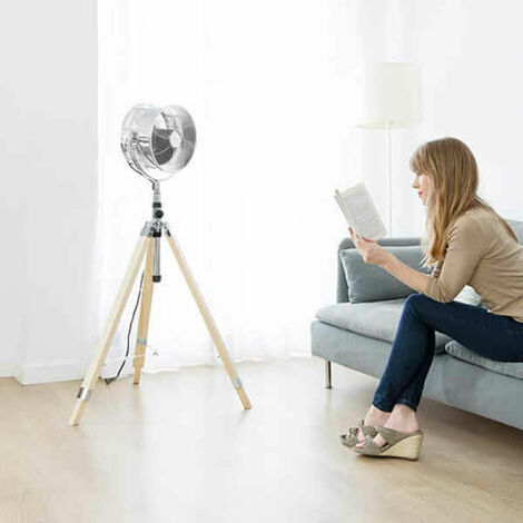Cecotec 5917 Ventilatore treppiede 1200 Woody Multicolor Legno Alluminio 3 velocità 
