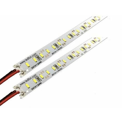 Barra Rigida LED SMD4014 18W 144 LED/m L:1m 6400K (Confezione da 2 Pezzi)