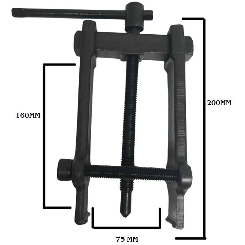 ESTRATTORE SEPARATORE PER CUSCINETTI CAMBIO MARCE MECCANICO 2 BRACCIA 25mm  50X70