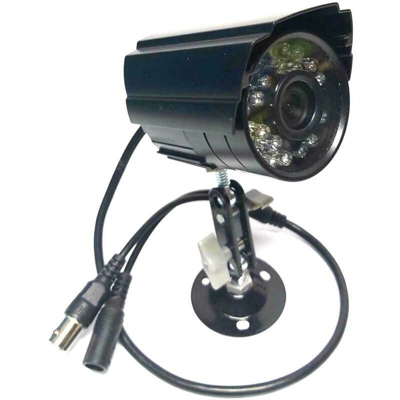 KIT VIDEOSORVEGLIANZA MONITOR LCD 7 + TELECAMERA 24 LED INFRAROSSI + CAVO  20mt