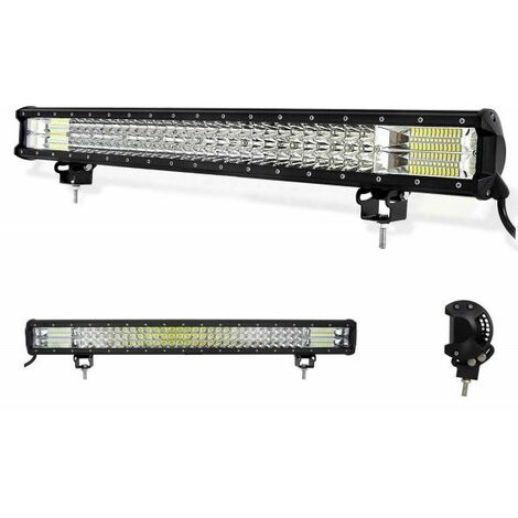 FARO BARRA SUPPLEMENTARE PROFONDITA AUTO FUORISTRADA. 12V 24V 96 LED 288W 6000K