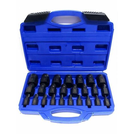KIT ESTRATTORI 25 PZ VITI PERNI BULLONI SPEZZATI ROVINATI PRIGIONIERI CHIAVE ale