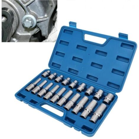 Set Di Prese Femmina E-TORX Da 14 Pezzi 1/2 ''1/4" 3/8 "Drive E-4 - Foto 10