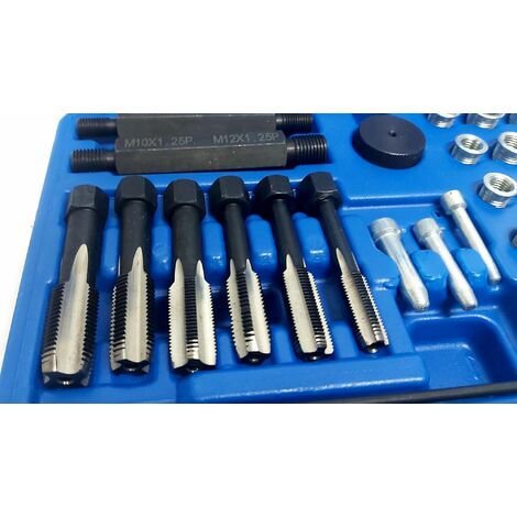 Kit Riparazione Filettature AB Tools M8x1.25mm - Inserti Helicoil, Punta, Maschiatore E Attrezzi, 15 Pezzi - Foto 12