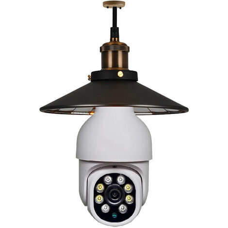 Lampadina Telecamera Wi-Fi PTZ 1080p 2 Obiettivi Doppio Schermo - ICSEE Compatibile